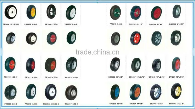 high quality pneumatic / air rubber wheel wheelbarrow wheel3.00-4 3.50/4.00/4.50-6-8