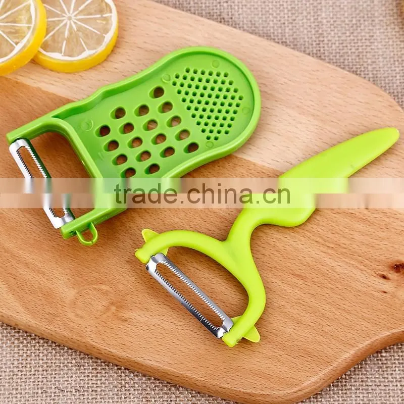 Factory price multi functional high quality PP material stainless steel blade peeler