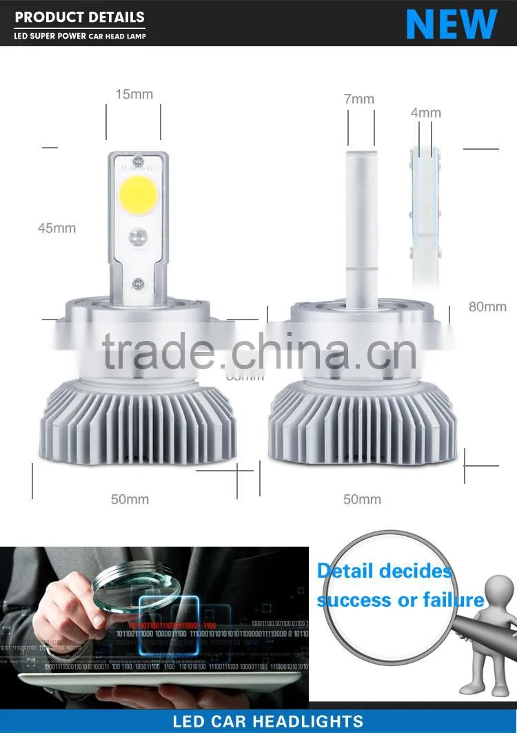Top seller H4 HI-LOW car led light head lamp