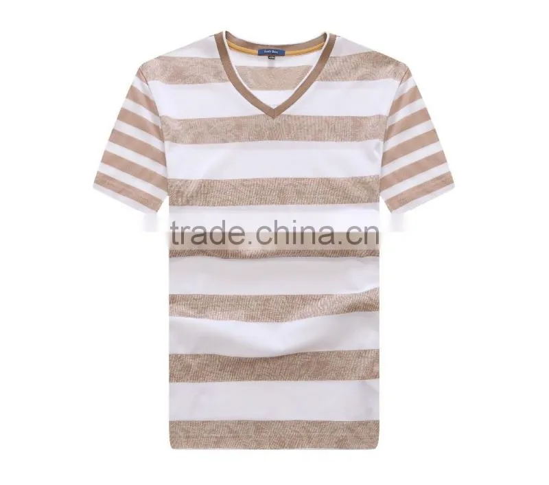 custom wholesale cheap own design cotton v-neck t shirt