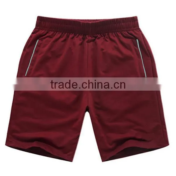 Custom high quality mens brand elastic waist sports pants gym short pants OEM China