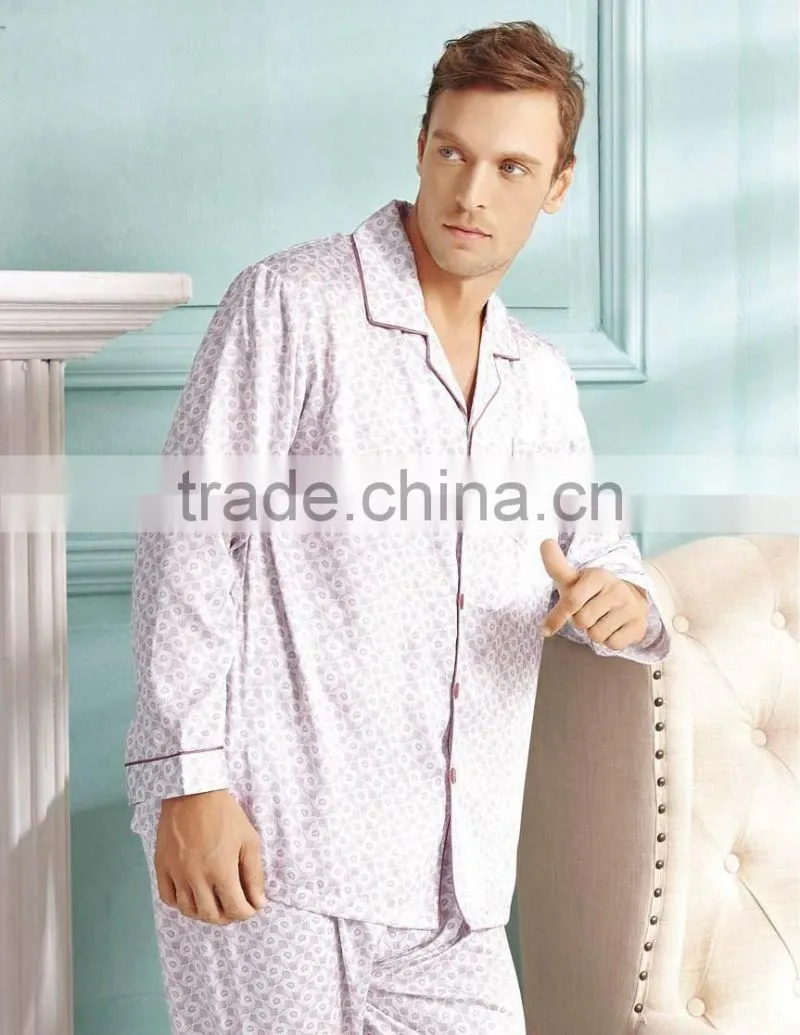 Men's Trendy Long Sleeves MEN T shirt with Pocket for sleepwear,homewear