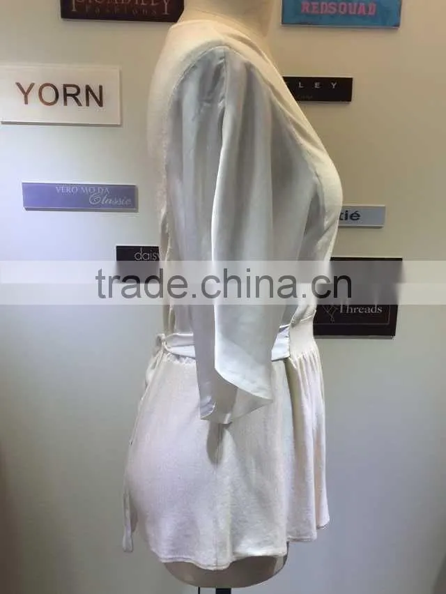lady sweater fashion design garment cardigan with silk