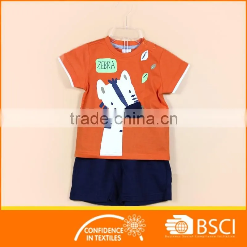 Zebra Boy Summer T Shirt+ Short Animal Clothing Wear Set Baby Clothing