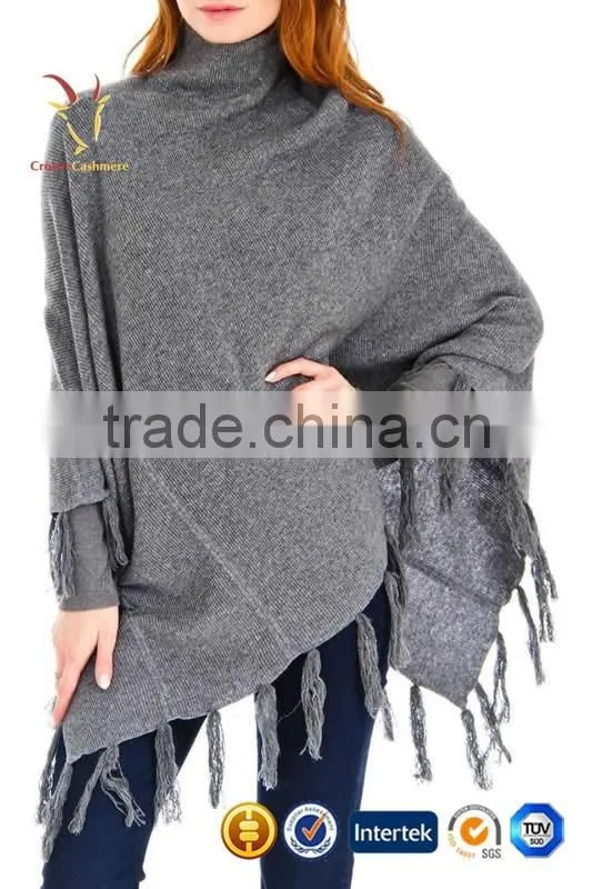 New Fashion Pashmina Wrap Fringed Ponchos Cashmere Poncho