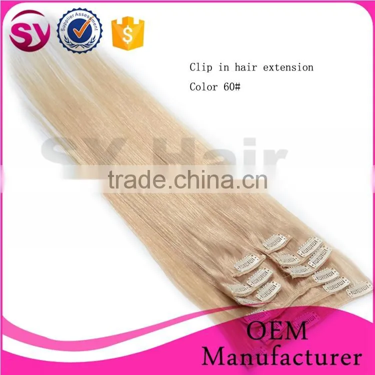 Factory Wholesale Price Unprocessed Virgin Remy 100 Human Hair, Top Quality Brazilian Hair, Clip In Hair Extension