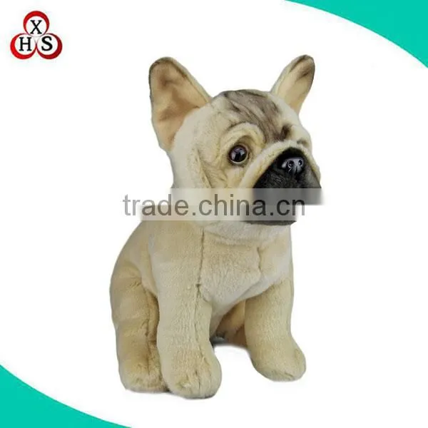 high quality custom animal plush stuffed toy french dog plush toy