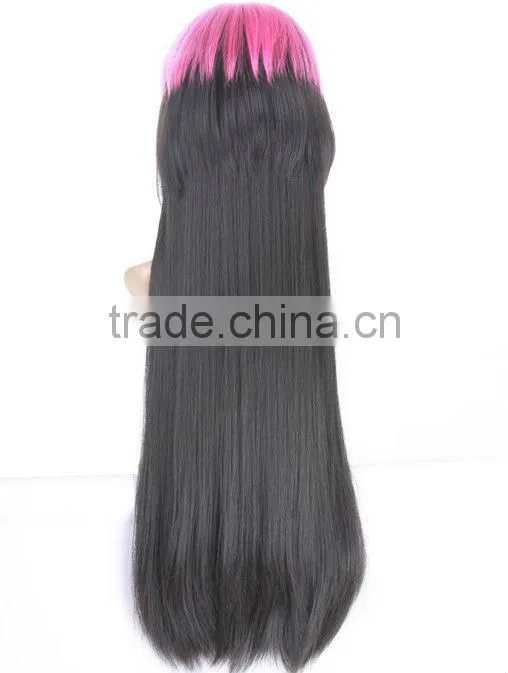 Synthetic Multicolor Lace Wigs Made by Machine and Vendors from China Best Selling Long Wigs for Cosplay Wholesaler DB01400