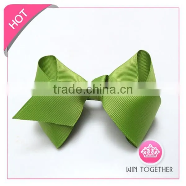 fashion kid ribbon bows hair clip made in china