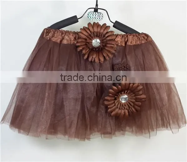 brown ballet tutu long maxi skirts for girls