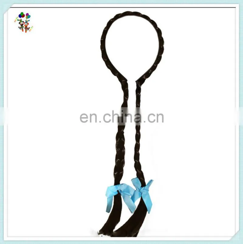 Oktoberfest Dutch Dorothy Bavarian Beer Girl Black Hair Braided Headbands HPC-0120