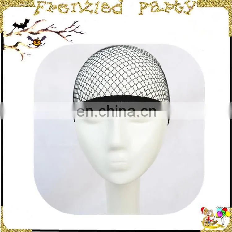 Snood Nylon Stretch Mesh Black Unisex Stocking Wig Caps FGWA-1003