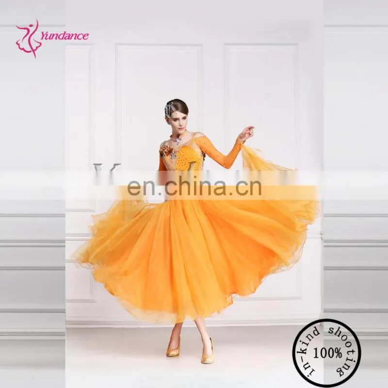2016 Long Sleeves Beautiful Ballroom Dance Dress B-14764