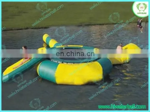 Best price inflatable trampoline on water ,inflatable jumping platform,water park floating