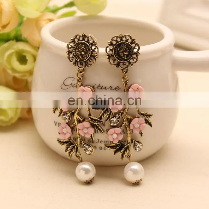 2015 fashion earrings for 1 dollar stud earrings double side
