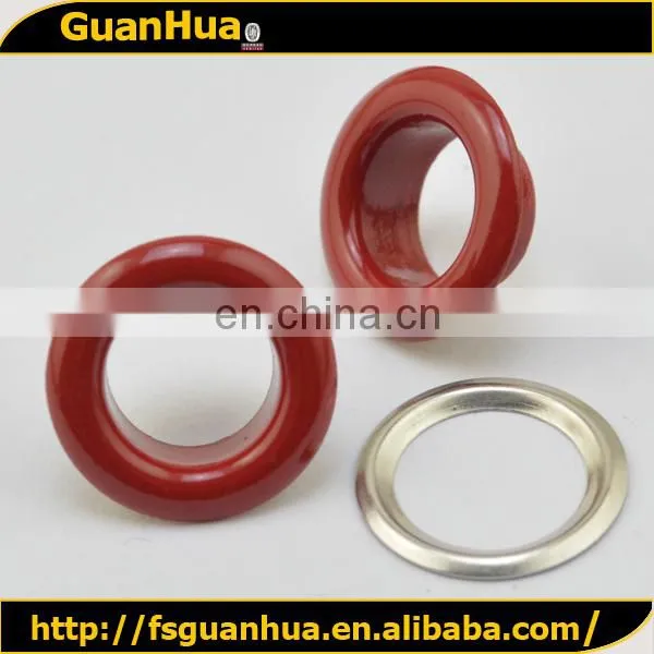 Decorative plating red metal colored grommets