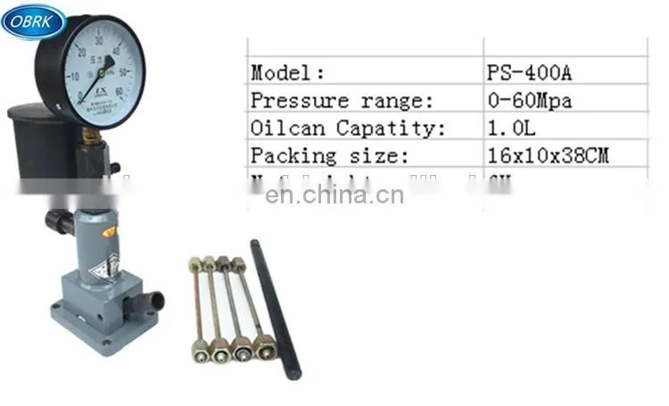 Diagnostic Service Tools Auto Repair Tools Diesel Injector Tester Manual Calibrating Pump