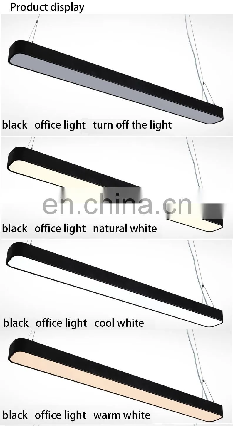 18w ip65 modern design aluminium strip led office ceiling lamp for supermarket