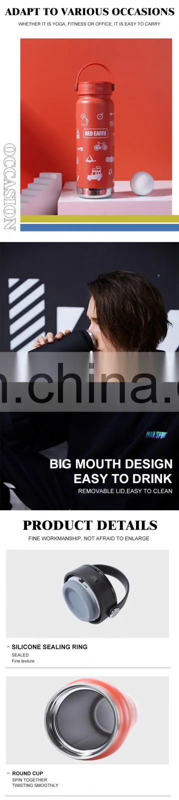 GINT 750ml Durable Sports Wide Mouth Drinking Good Design Water Bottle