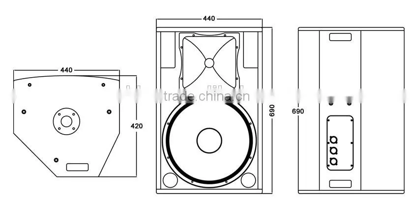 RF25TT+ high quality 15 inch pro audio, speaker