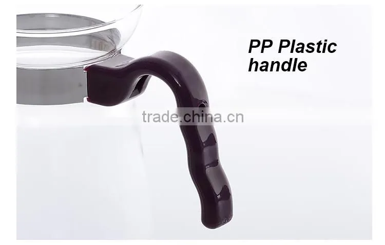 1.0 liter ,34 oz Glass carafe , up to EU standard water kettle, plastic handle and lid, hot 2016