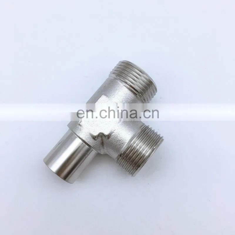 stainless steel accessories bulkhead union tee pipe fitting of high quality ISO9001