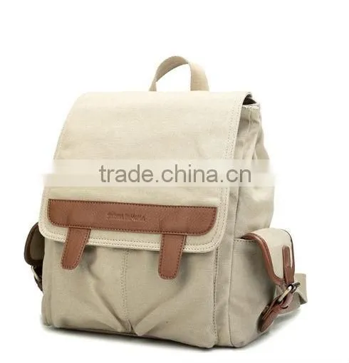 Black vintage fashion canvas backpack
