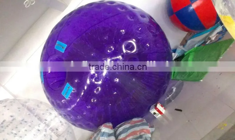 1.0mm TPU/PVC high quality purple color inflatable zorb ball in Germany