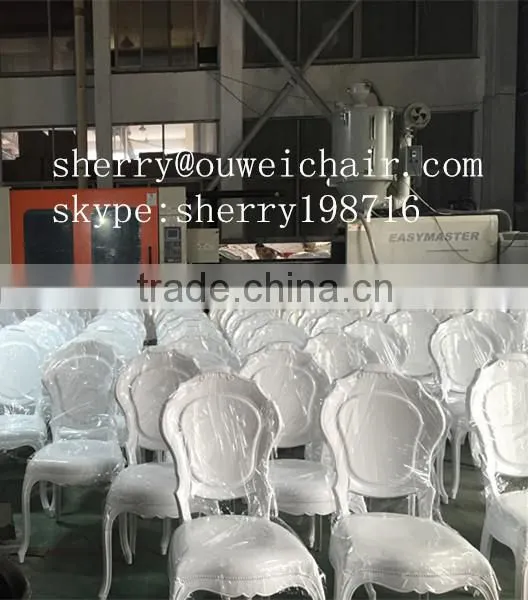 crystal clear wedding chair
