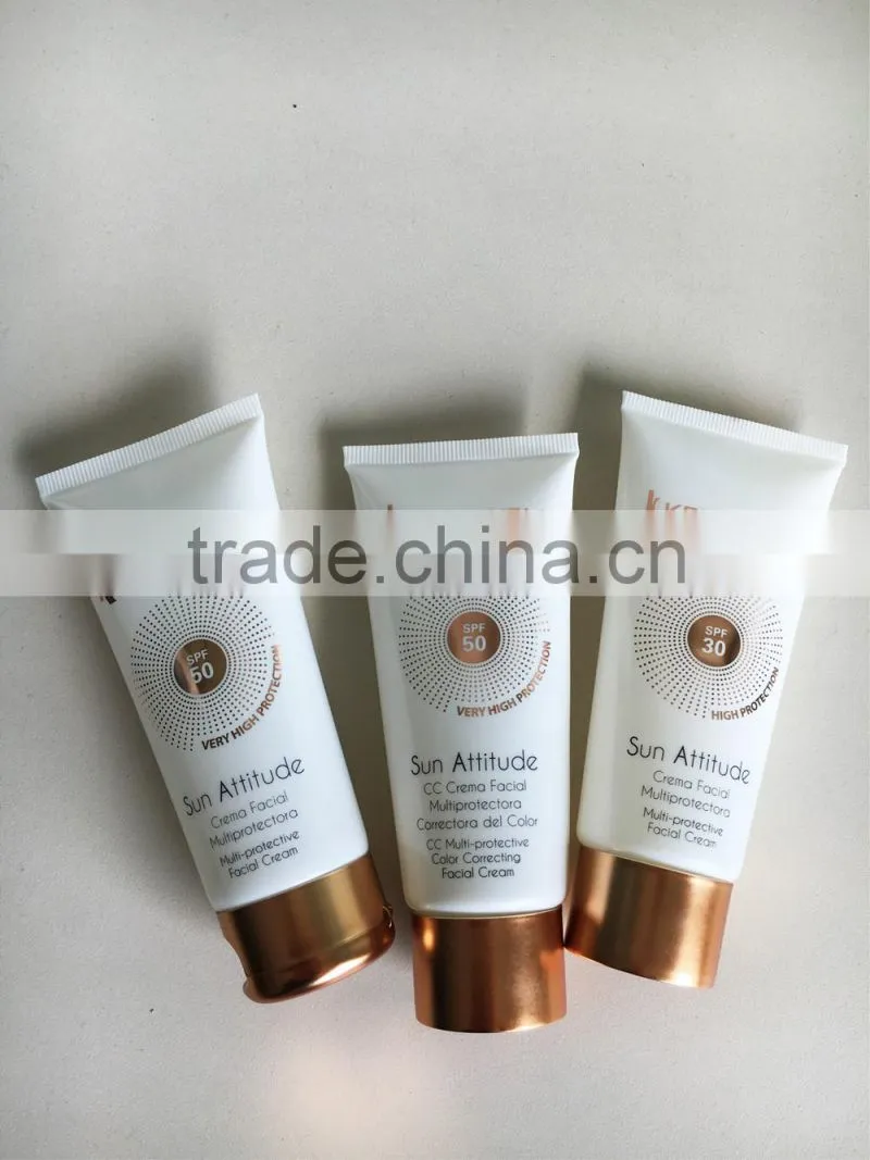 Plating cap for plastic tube packaging