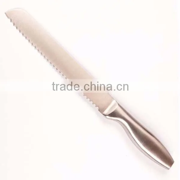 High quality full stainless steel serrated bread slicer knife cake knife bread knife blades
