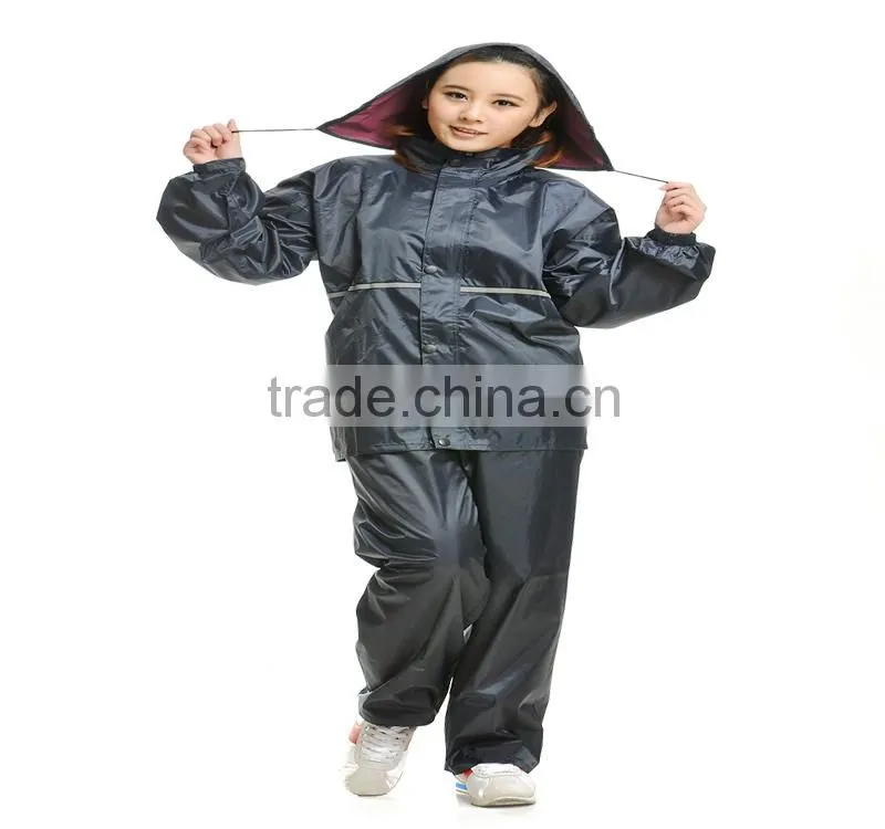 YANLI 100% waterproof, oxford poncho raincoat/rain poncho for adult