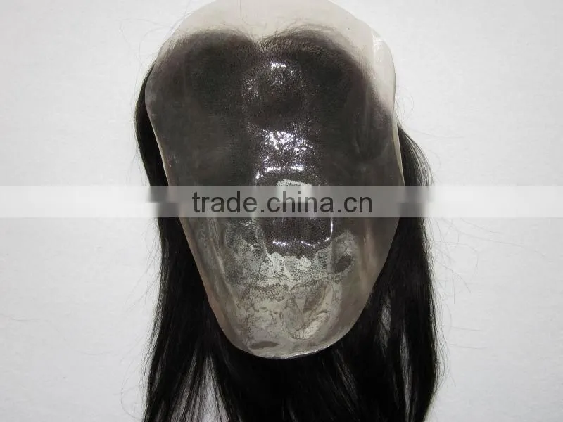 Lace closure hair piece in 100% human hair cuted from one person