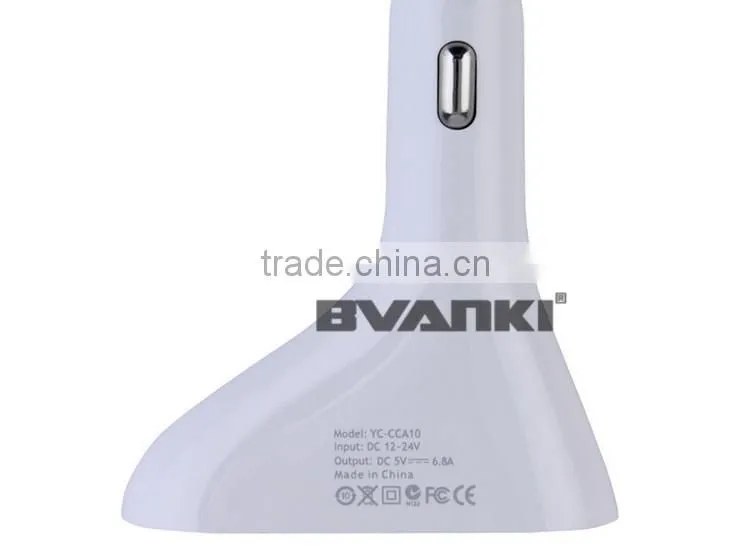 USB Car Charger Adapter Auto Universal 4 Port 2.4A For iPhone, 12v 2.4A car battery charger For Mobile Phone made in china