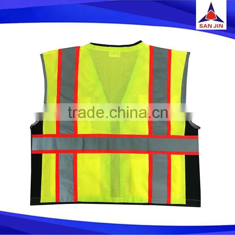 cheap polyester protective flashing safety vest