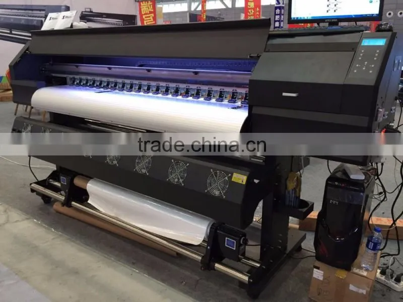 Factory price 1.8m solvent digital printer with dx5 head for sticker printing