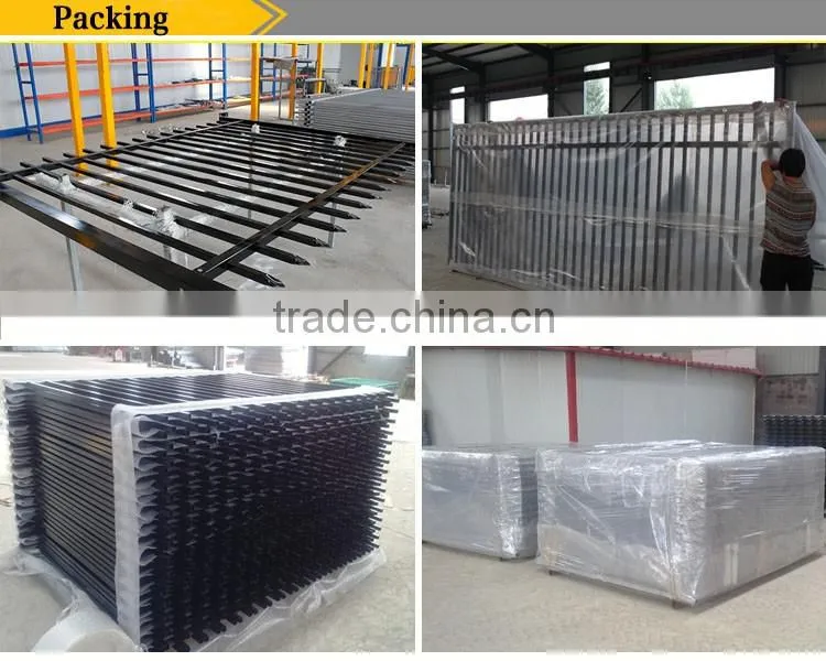 Steel decorative swimming pool safety fence
