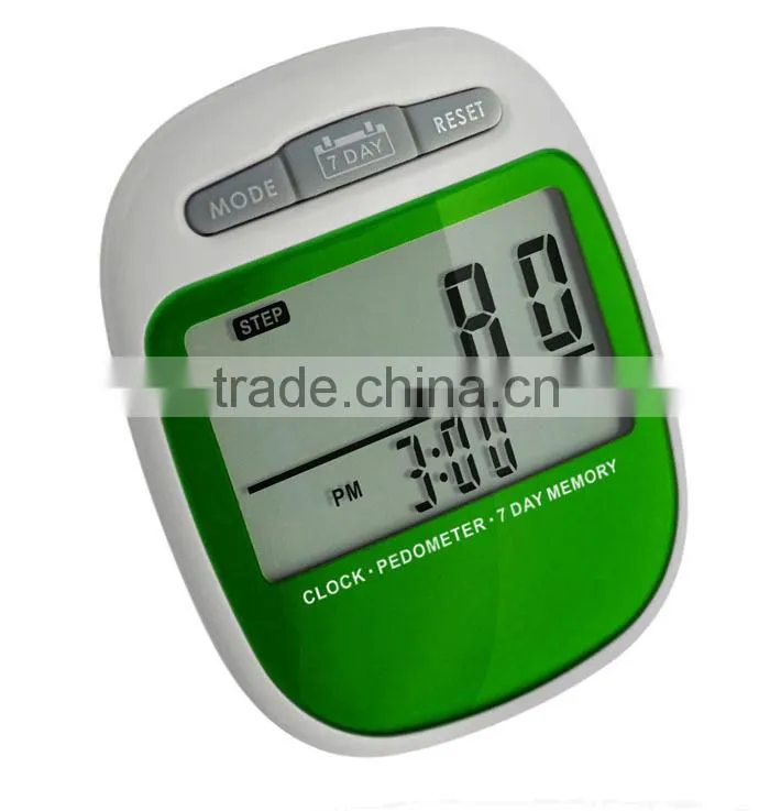 Sport Fintess Step Counter Digital Pocket 3D Pedometer with Tri-Axis Technology, in Black