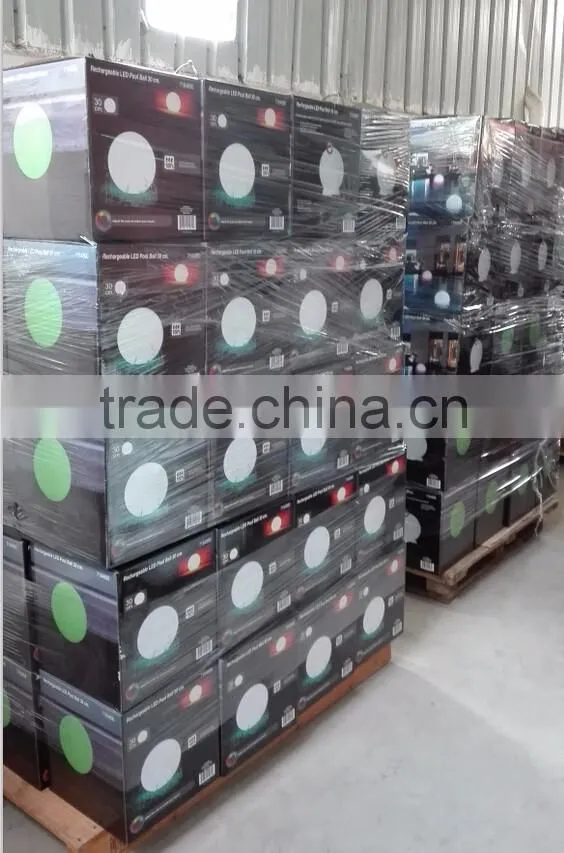 IP65 Rechageable LED pool ball40cm with remote control YXF-400PA