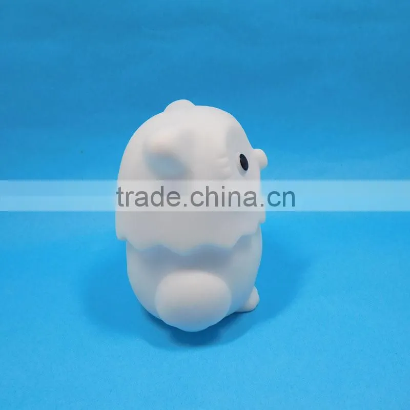 Small Size New Design Vynil Owl Anime Figure Led Light Toys