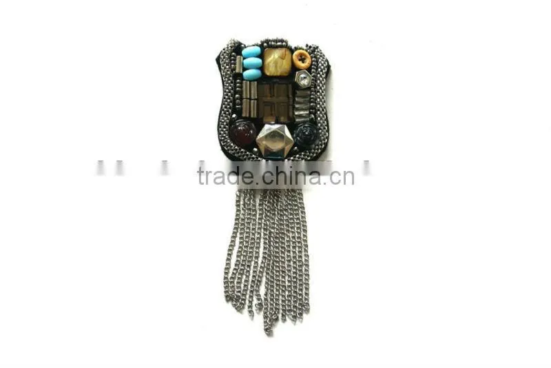 Fashion handmade beaded sequins patches for clothes