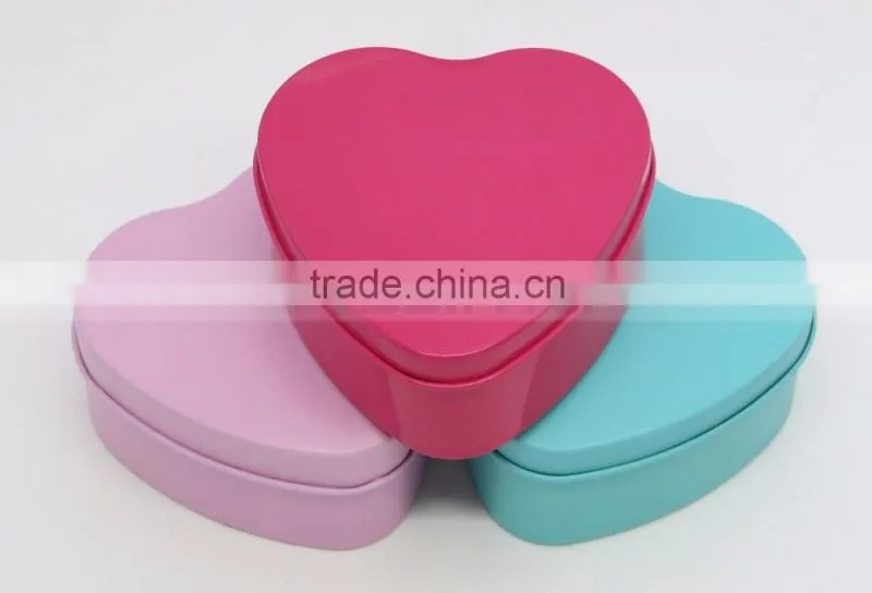 73mm x 38mm Best Choice for Candy Chocolate Factory Price Wedding Heart Tinplate Box