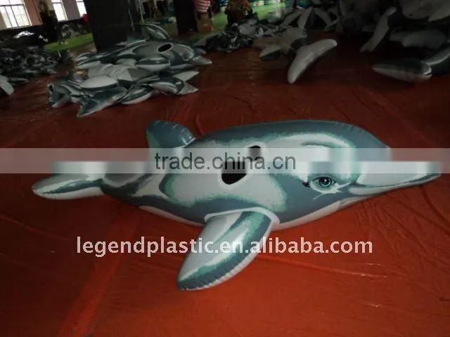 inflatable dolphin rider