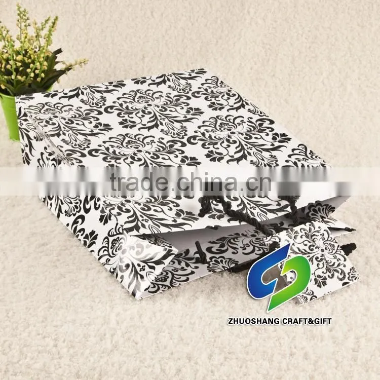 OEM eco friendly custom logo printed cute shopping paper bag