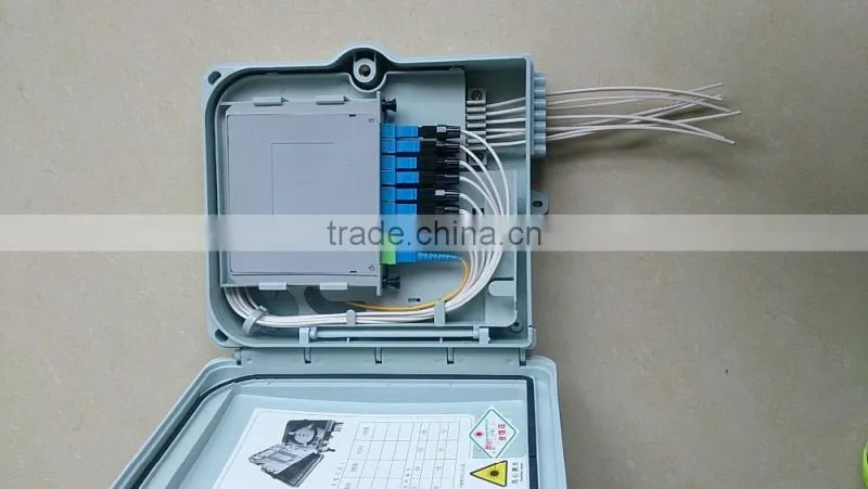 china new products 1*8 FTTH outdoor fiber optic termination box