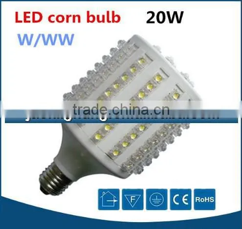 Top quality White AC220V 20 watts led corn cob light e27, led light corn bulb 20W