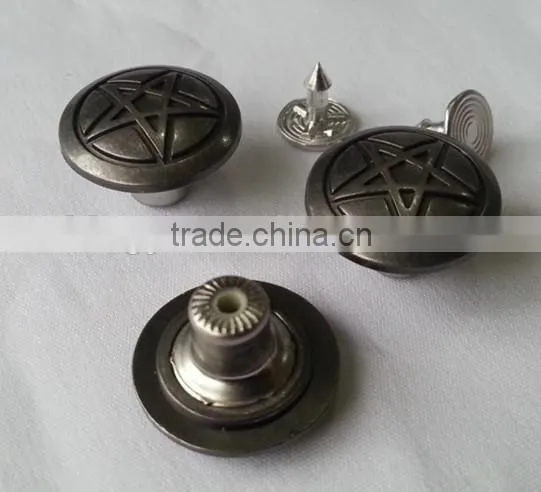Zinc Alloy Material Cap Jeans Button for Jeans -- JB1412007