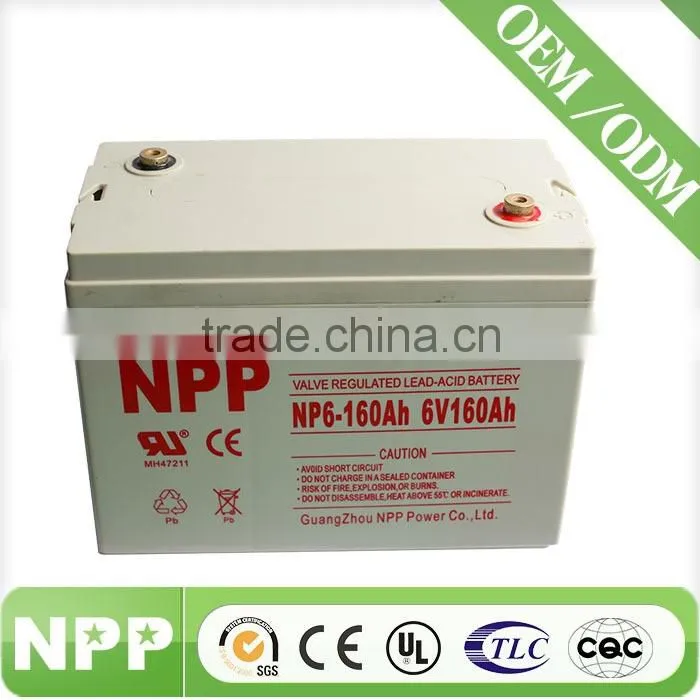 6v160ah the super rechargeable lead acid battery AGM battery powered bike for kids