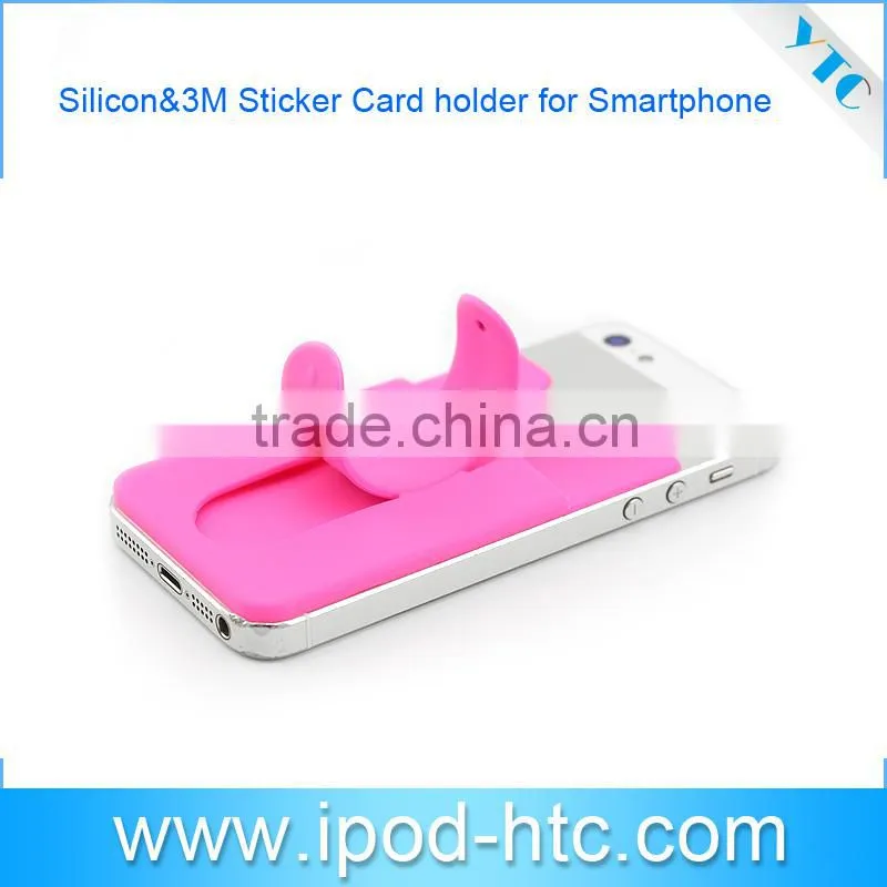 Silicone card holder, mobile phone case card holder wallet, Silicone Card Holder