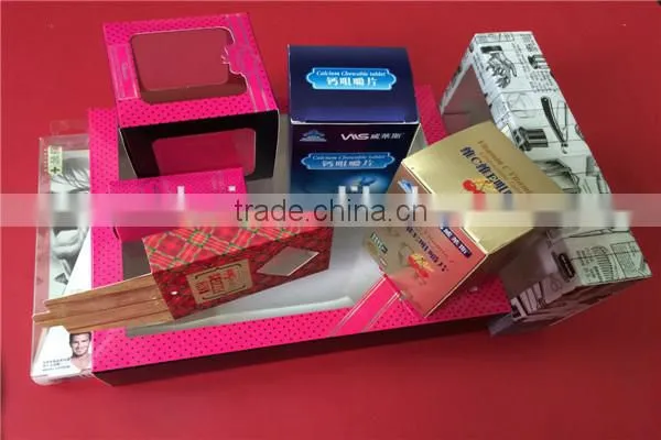 factory price pvc window paper package box for cosmetic
